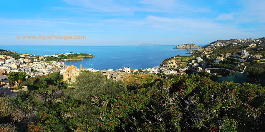 panoramatická fotografie Agia Pelagia