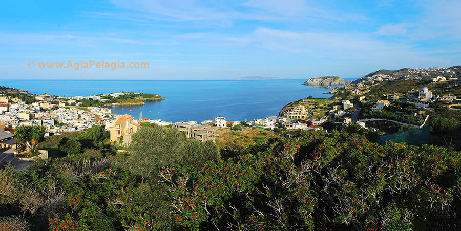 πανοραμική φωτογραφία της Αγίας Πελαγίας