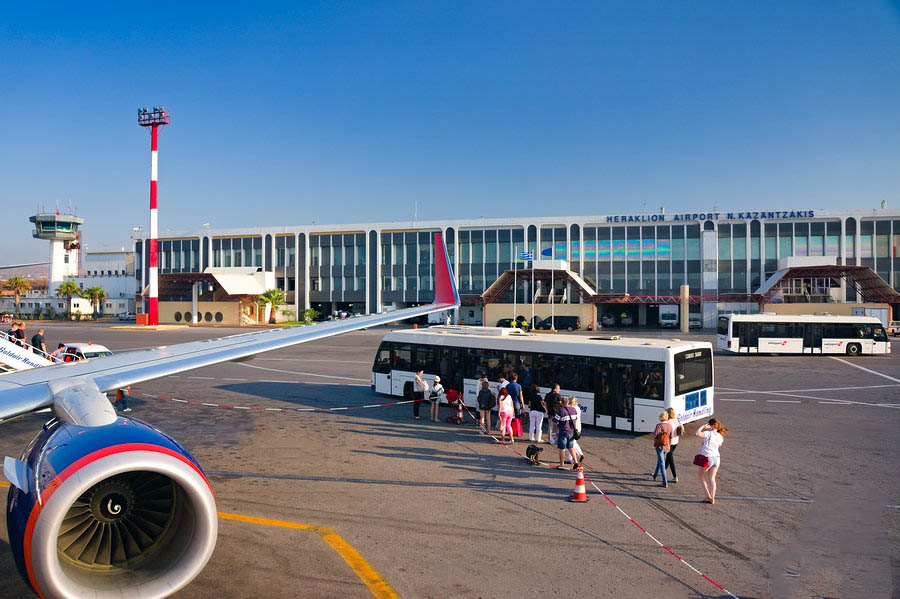 Mezinárodní letiště Heraklion Kréta Řecko - letiště Nikose Kazantzakise v Heraklionu Kréta